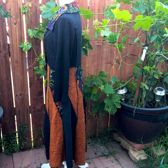 Long patchwork cardigan no tags inside fits medium - Picture 3 of 6